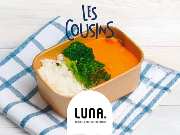 POULET BUTTER CHICKEN , RIZ ET BROCOLIS
