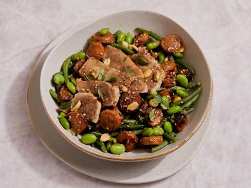 POULET MARINE ET LÉGUMES SAUCE MISO