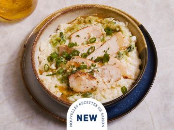 RISOTTO POULET POIREAUX