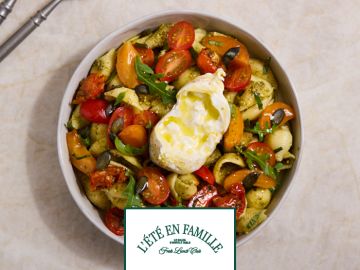 LA MOZZARELLA DUO DE TOMATES ET ABRICOTS