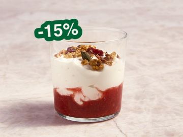 FROMAGE BLANC 0% COMPOTEE FRAISE RHUBARBE