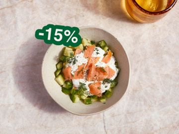LA PETITE SAUMON CONCOMBRE ET TZATZIKI