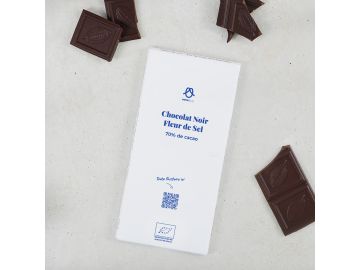 TABLETTE CHOCOLAT NOIR FLEUR DE SEL 100G