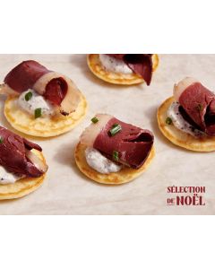 LES BLINIS MAGRET CHUTNEY EPICE x24