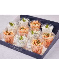COFFRET MINI SALADES CONCOMBRE YAOURT GREC COLESLAW