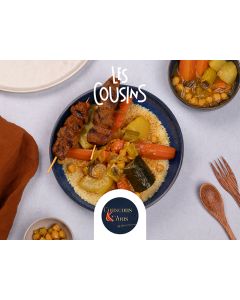 COUSCOUS BROCHETTE AGNEAU