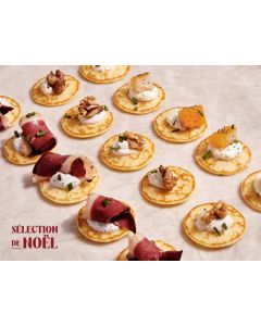 LES BLINIS MAGRET - HADDOCK FUME - NOIX x48