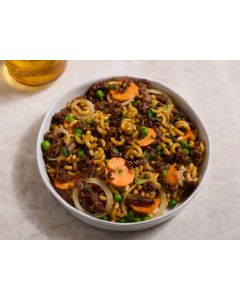 BOEUF COQUILLETTES A LA "BOURGUIGNONNE"