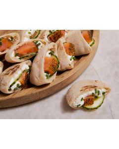 LES MINI PITAS CREME ET GRAVLAX X24