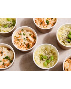 LES MINI SALADES CHOU BLANC WASABI - LENTILLE CORAIL X12