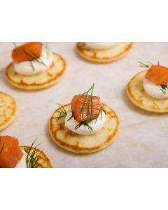 LES BLINIS AU SAUMON GRAVELAX X24