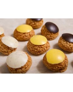 LES CHOUX GARNIS VANILLE - CHOCOLAT - CITRON X24