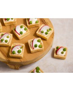 LES TARTELETTES FROMAGE FRAIS & PETITS POIS X40