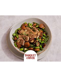 POULET MARINE ET LÉGUMES SAUCE MISO