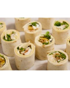LES MINI WRAPS POULET PARMESAN-CHEVRE MIEL X36