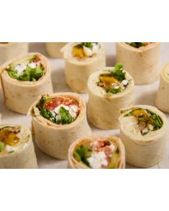 PLATEAU MINI WRAP TOMATE COURGETTE CHEVRE MIEL