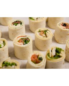 LES MINI WRAPS SAUMON - POULET PARMESAN X36