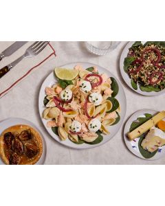 L'EMIETTÉ DE SAUMON, CREME CITRONNÉE & CONCHIGLIONI