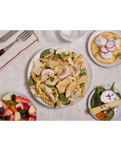 LE PATES POULET ET CHAMPIGNONS FRAIS