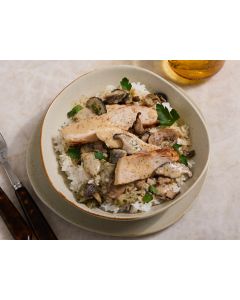 POULET CHAMPIGNON ET RIZ 