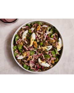 LA LENTILLE OEUF ET LARDON