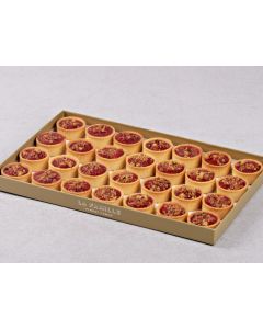 PETIT PLATEAU TARTELETTES COMPOTE CRUMBLE x28