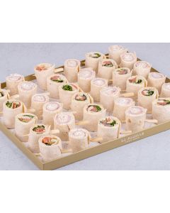PLATEAU MINI WRAP SAUMON ROQUETTE JAMBON TARTUFATA X36