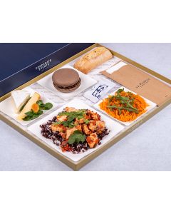POULET RIZ TARTARE DE LEGUMES